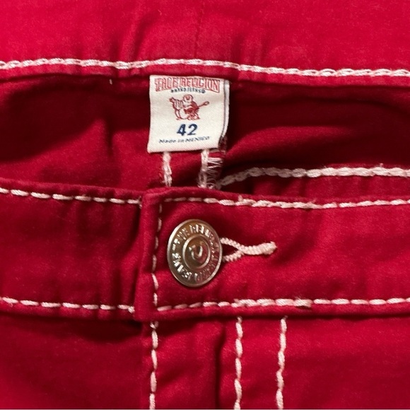 True Religion - NWT - Women's Red High Waisted Curvy Skinny Jeans - Picture 4 of 4
